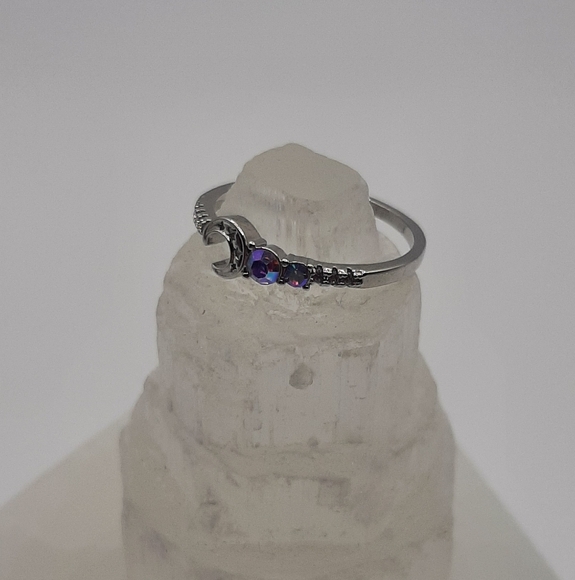 R891 Moon Ring Plated - Fragrant Jewels - Picture 2 of 7